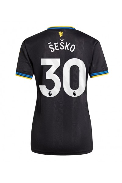 Manchester United Benjamin Sesko #30 Jalkapallovaatteet Naisten Kolmaspaita 2025-26 Lyhythihainen Manchester United Benjamin Sesko #30 Jalkapallovaatteet Naisten Kolmaspaita 2025-26 Lyhythihainen